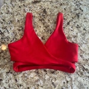 NWOT * Gilly Hicks by Hollister Red Sports Bra Size XXS